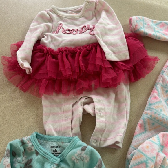 Lot of 5 carters fleece sleep and plays newborn - Picture 6 of 6